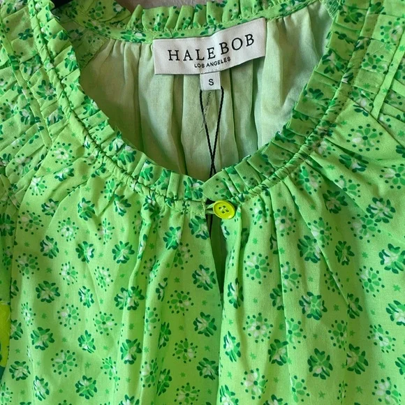 HALE BOB Sarila Voile Dress in Lime Size Small - Picture 8 of 10